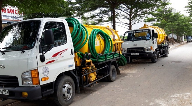 Các dịch vụ hút hầm cầu và vệ sinh môi trường tại Tiền Giang